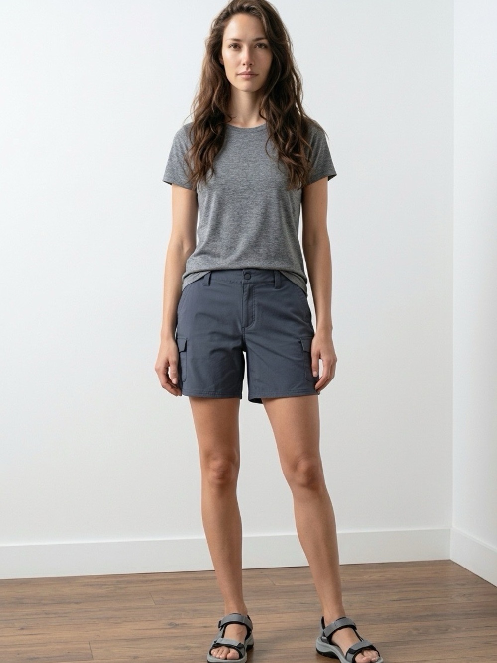 L. L. Bean Nylon Utility Shorts in Charcoal Gray Size 10